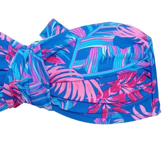 HEAT Medium Strapless Swim Top Bathing Suit Tie back - Picture 2 of 5